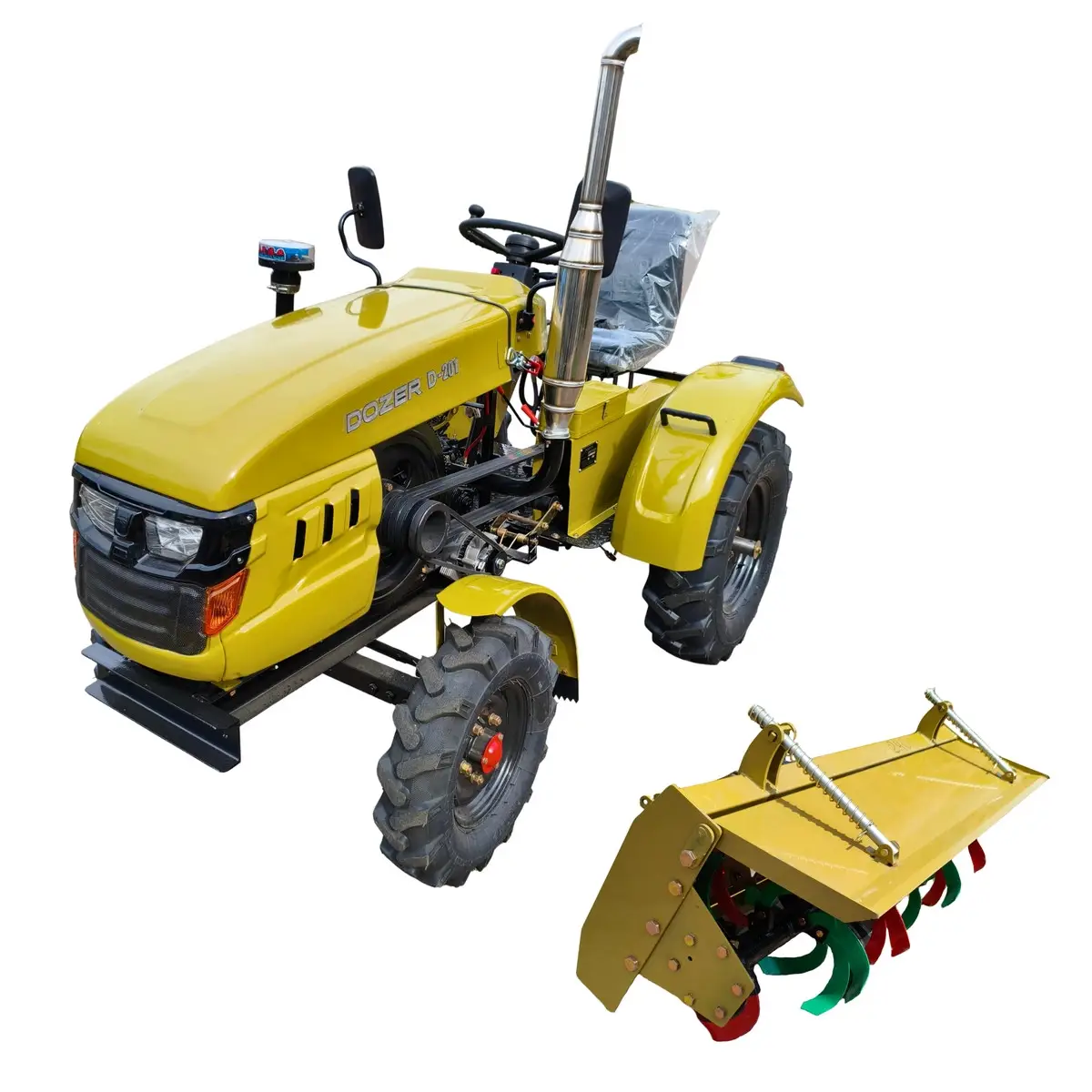 Мототрактор DOZER D201 з фрезою